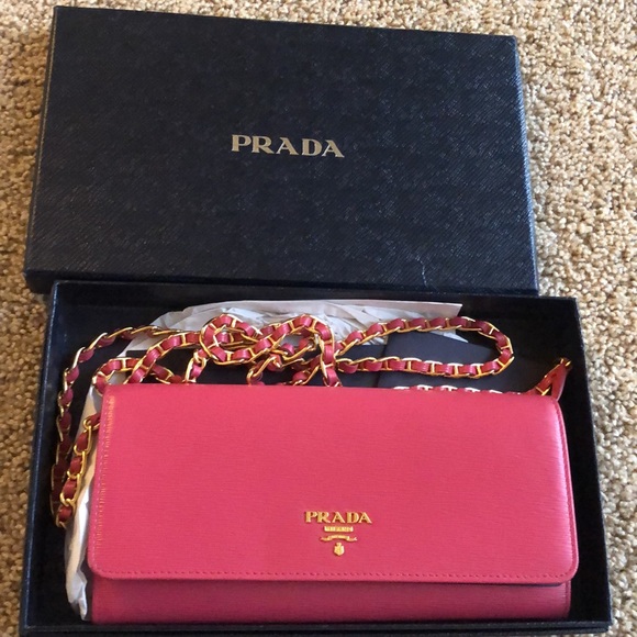 Prada Handbags - Authentic PRADA saffino crossbody bag